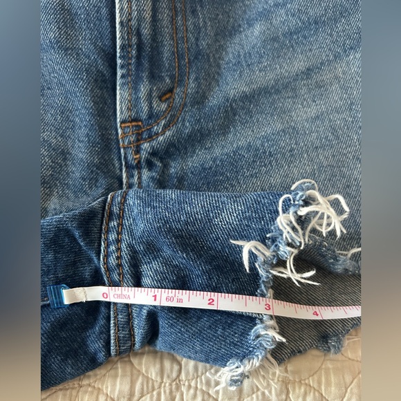 Abercrombie Annie High Rise Short Jean denim size 27 or 4 - Picture 9 of 9